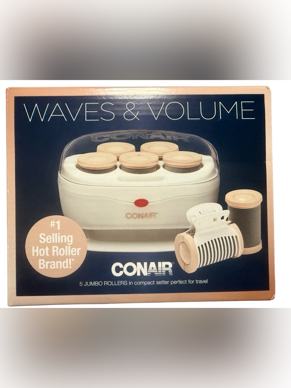 Conair Waves & Volume 5pc Jumbo Hot Roller Set NIB